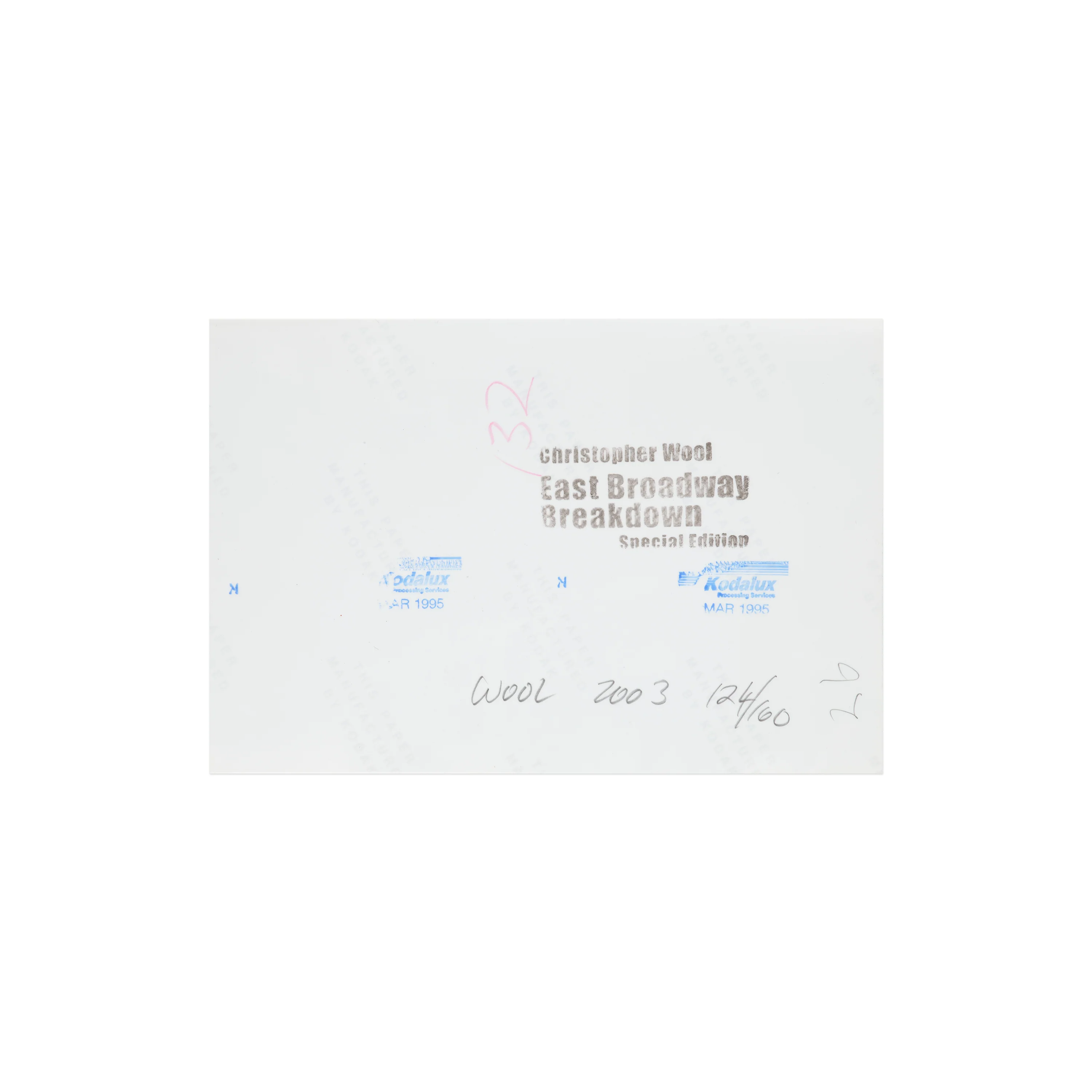 Christopher Wool: East Broadway Breakdown Special Edition - Image 7