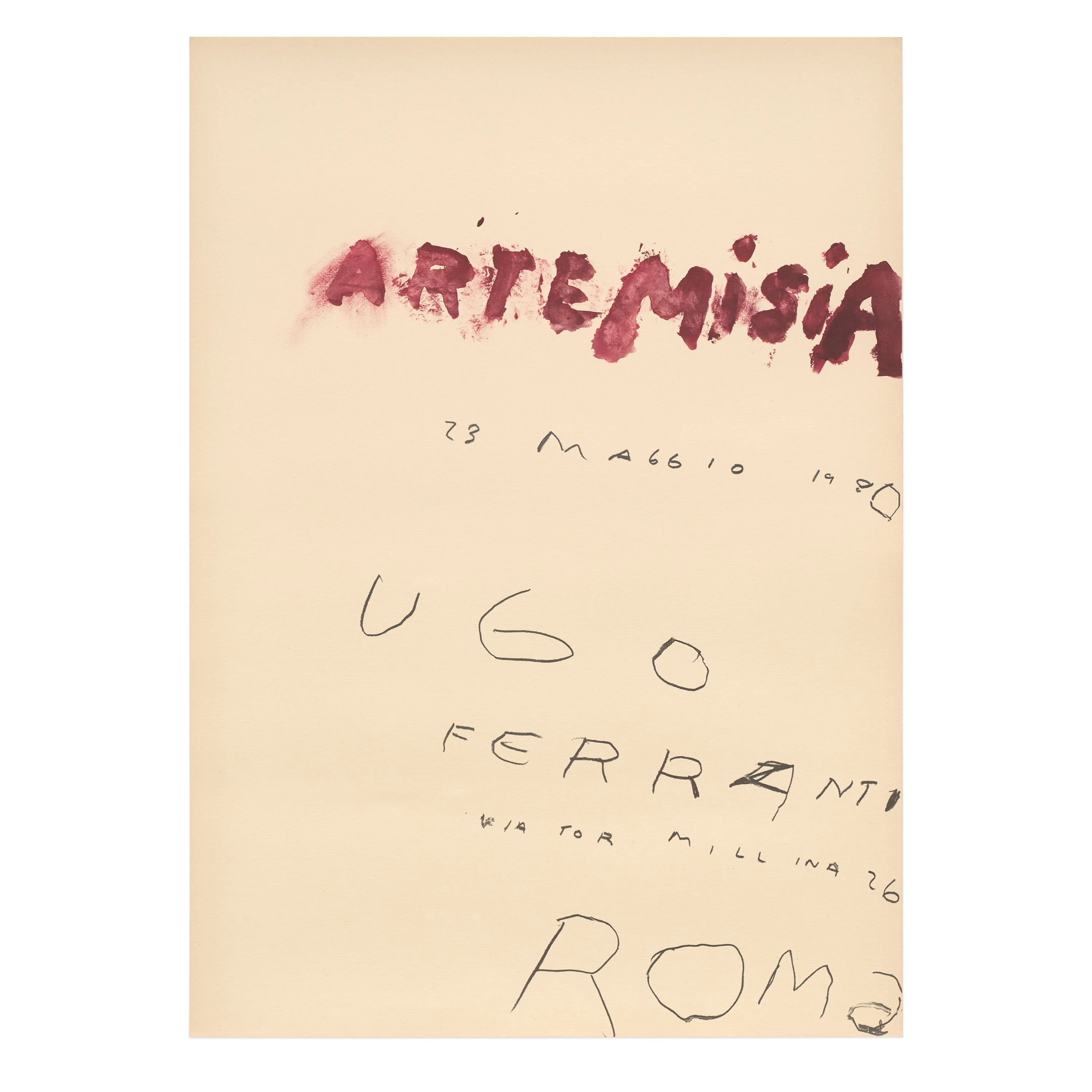 Cy Twombly: Artemisia