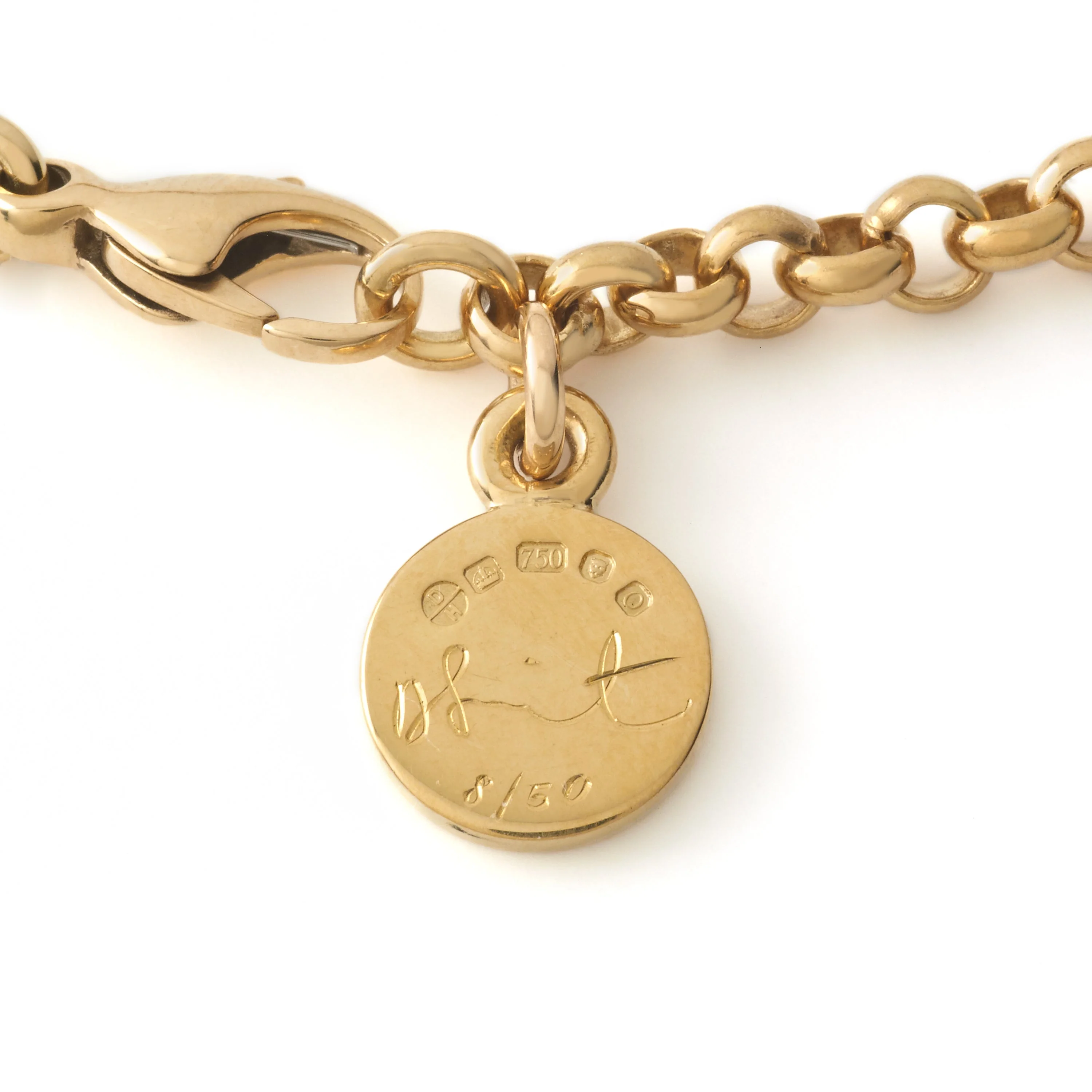 Damien Hirst: 5 Pill Necklace (Yellow Gold) - Image 3