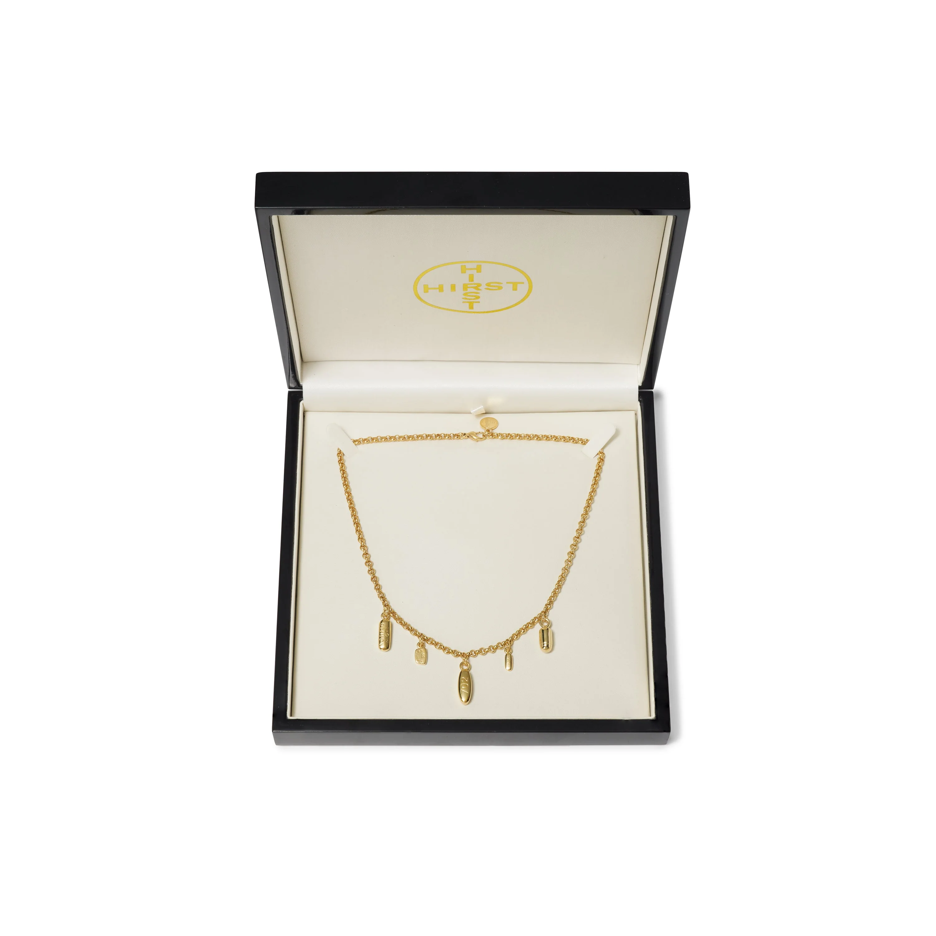 Damien Hirst: 5 Pill Necklace (Yellow Gold) - Image 4