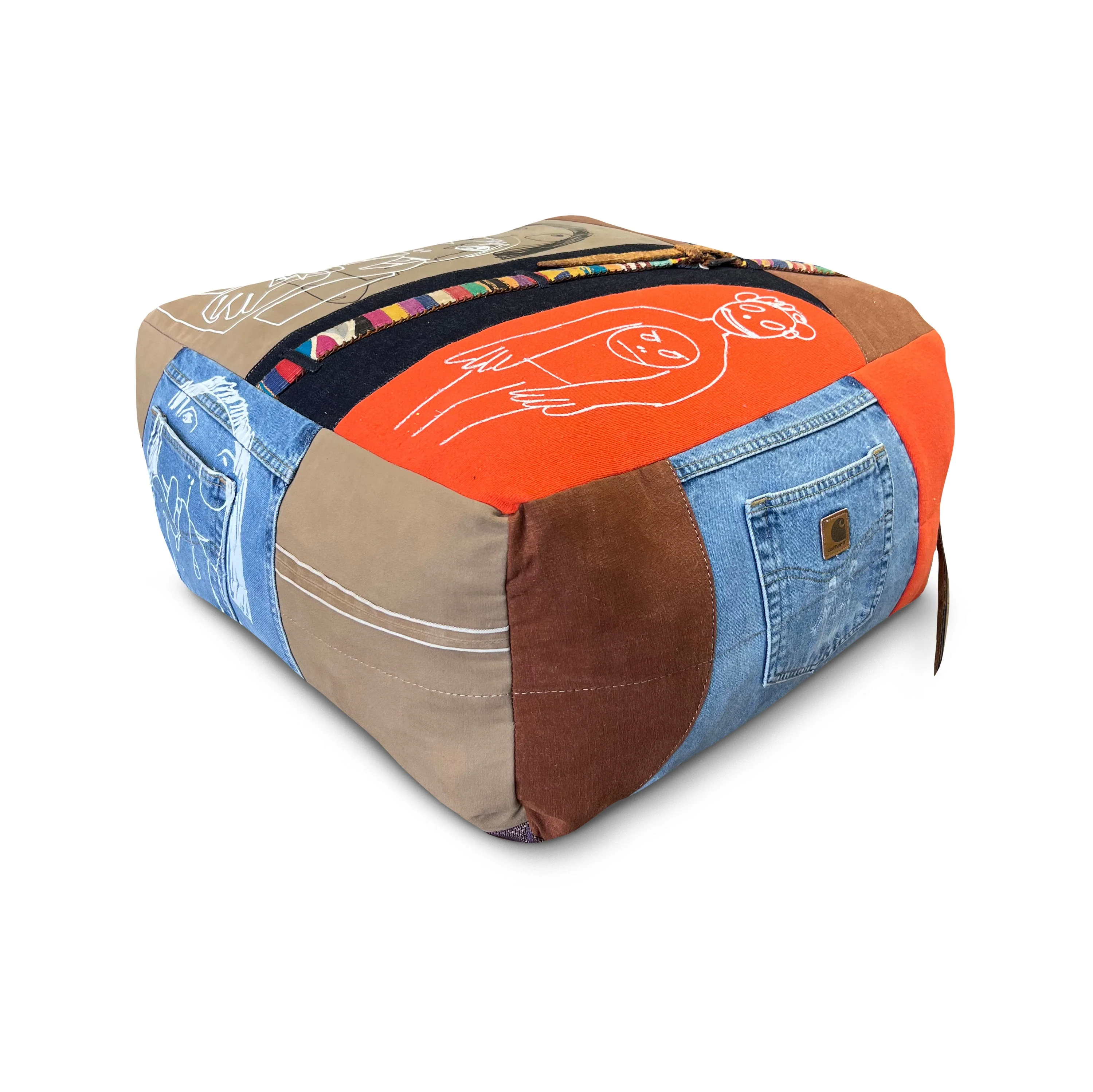 Darren Romanelli for Katz + Dogg Color Belt Ottoman - Image 3
