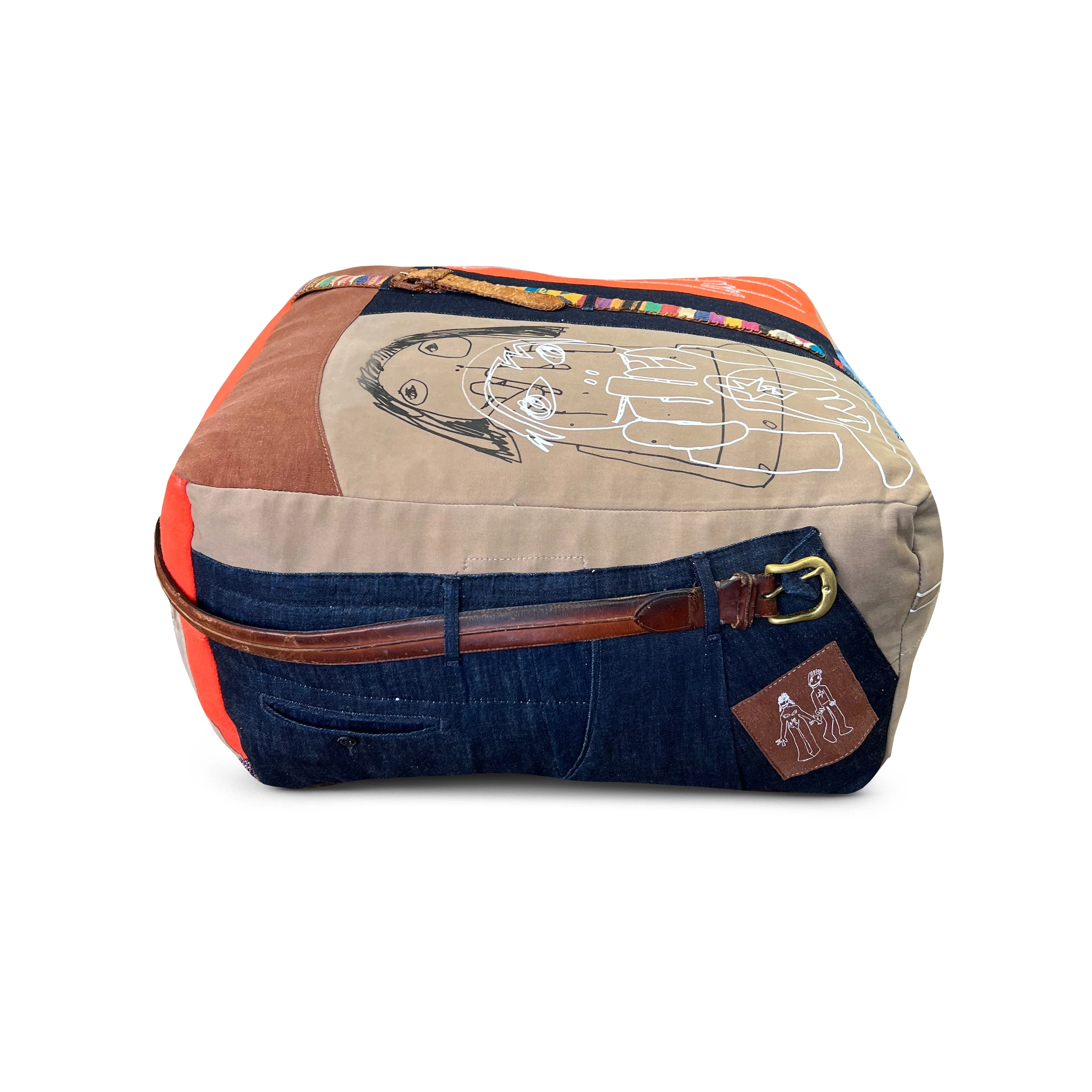 Darren Romanelli for Katz + Dogg Color Belt Ottoman - Image 4