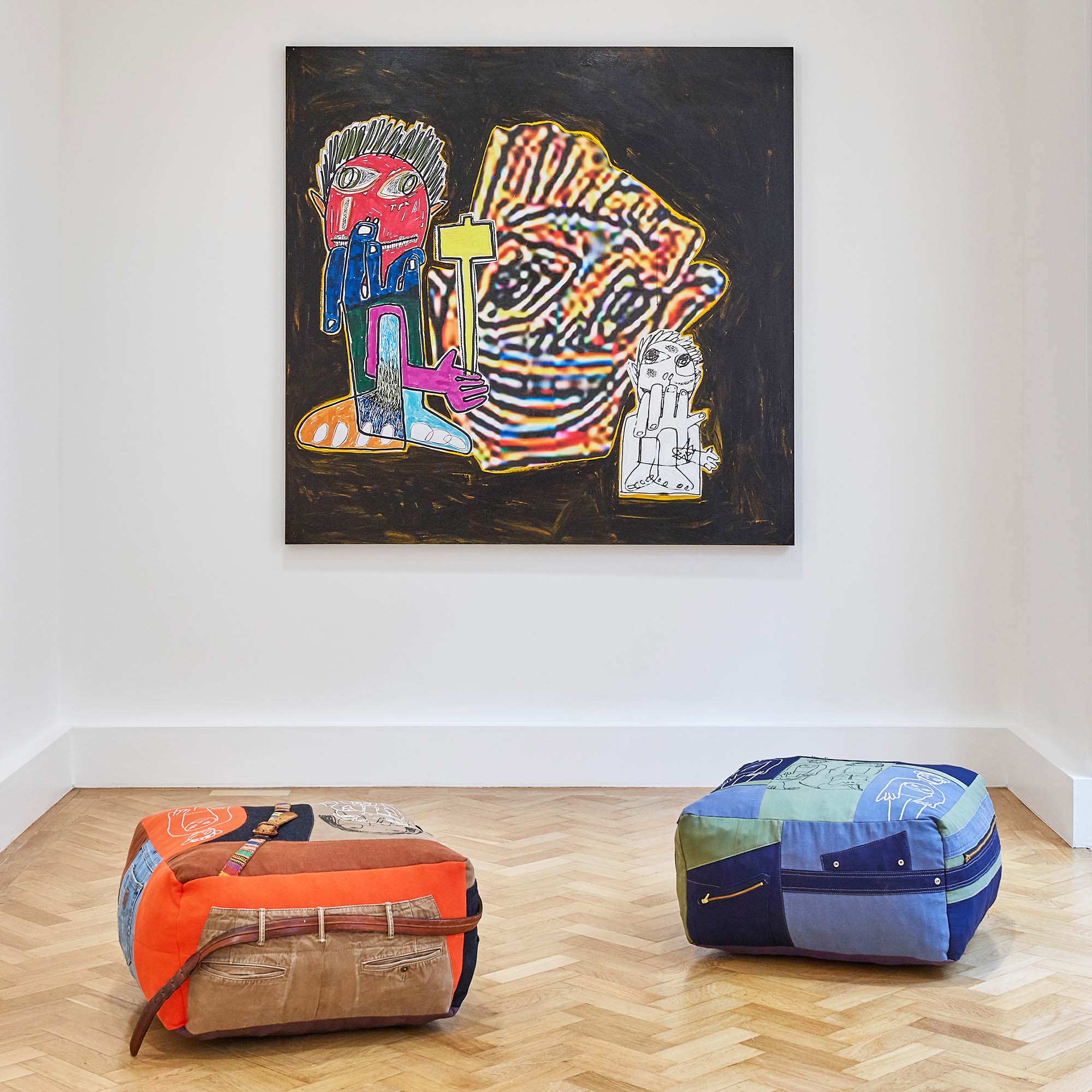 Darren Romanelli for Katz + Dogg Color Belt Ottoman - Image 5