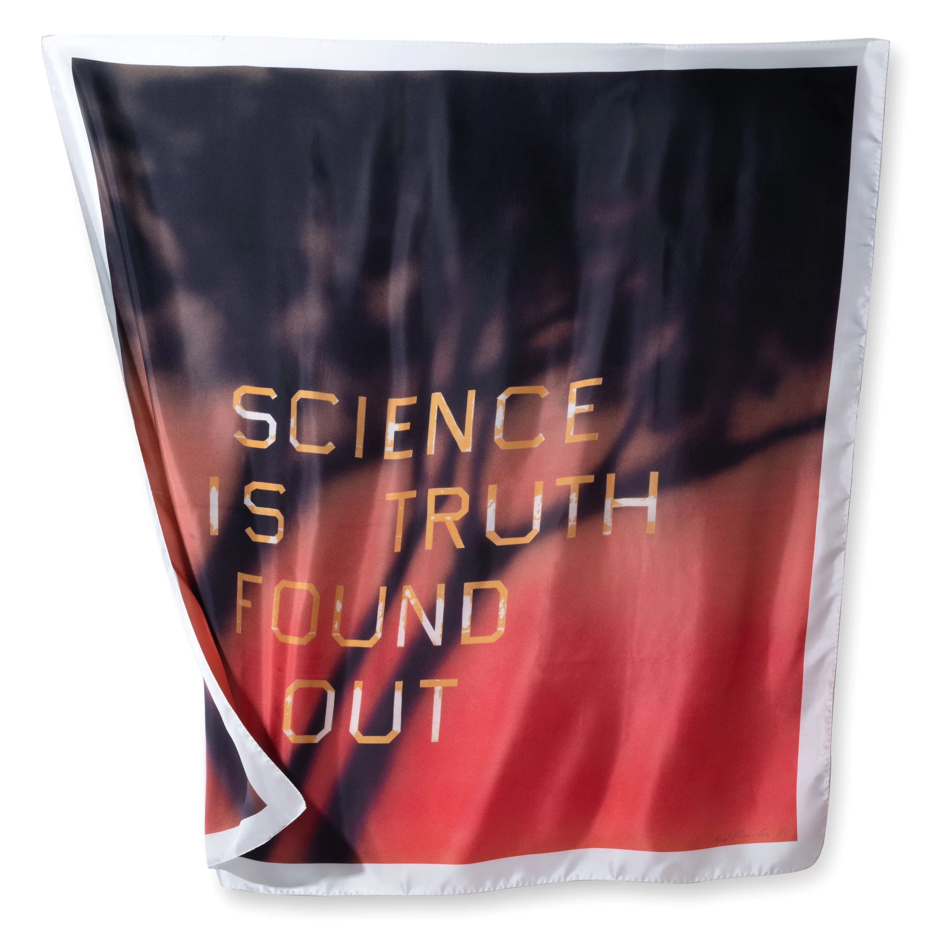 Ed Ruscha: Science Is Truth Found Out (RED)ITION Spring 2022 Scarf - Image 2