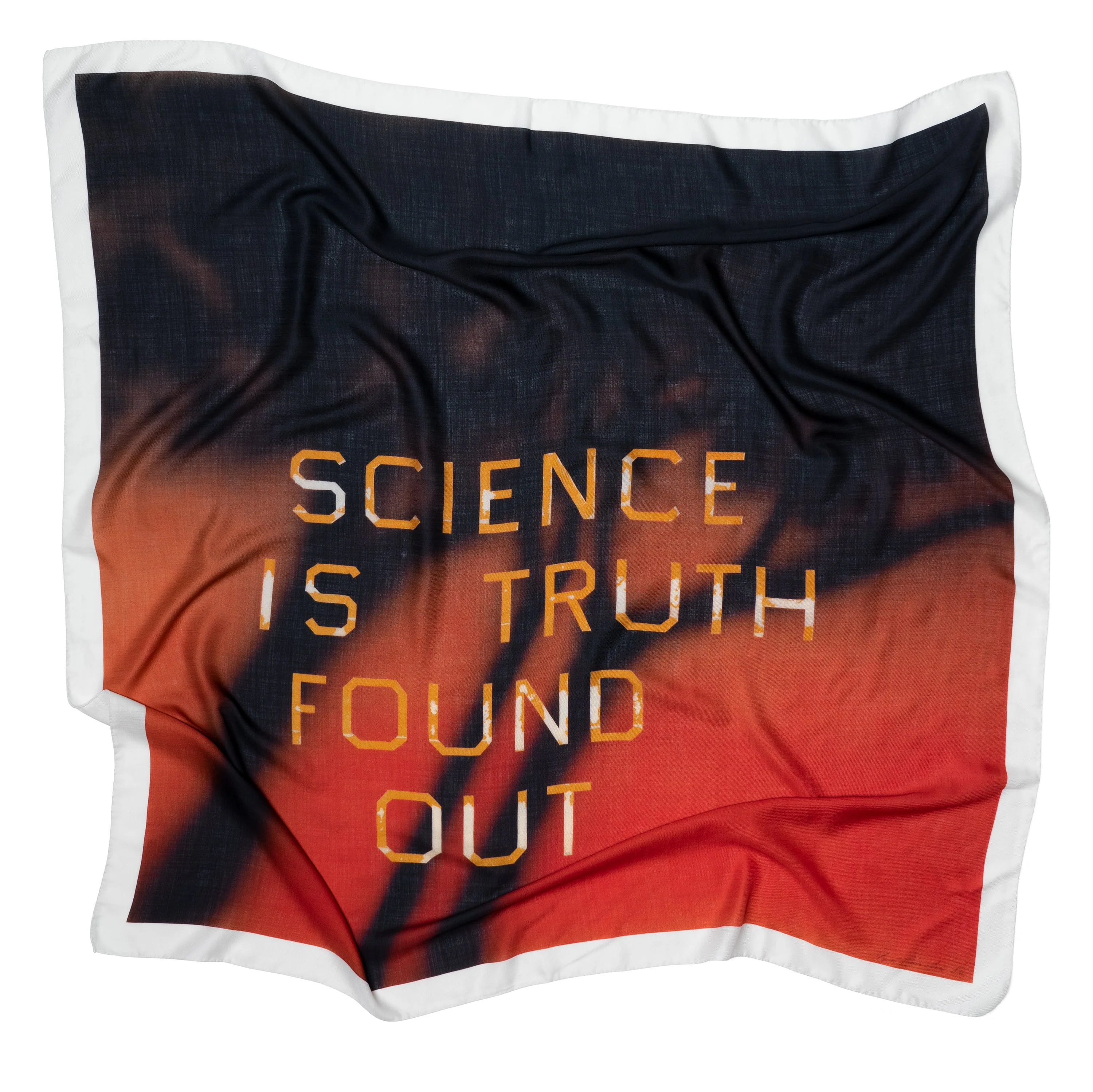 Ed Ruscha: Science Is Truth Found Out (RED)ition Winter 2022 Scarf - Image 2