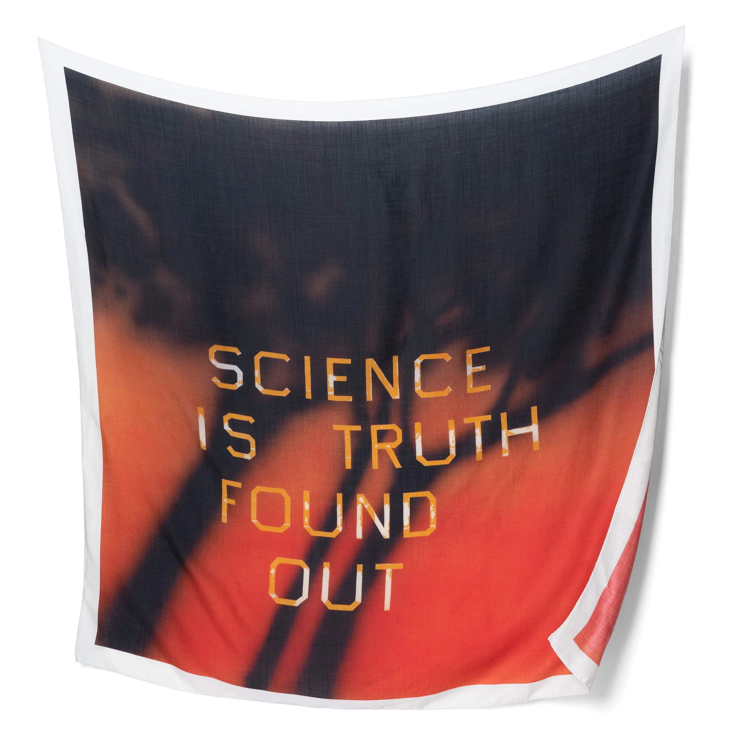 Ed Ruscha: Science Is Truth Found Out (RED)ition Winter 2022 Scarf - Image 3