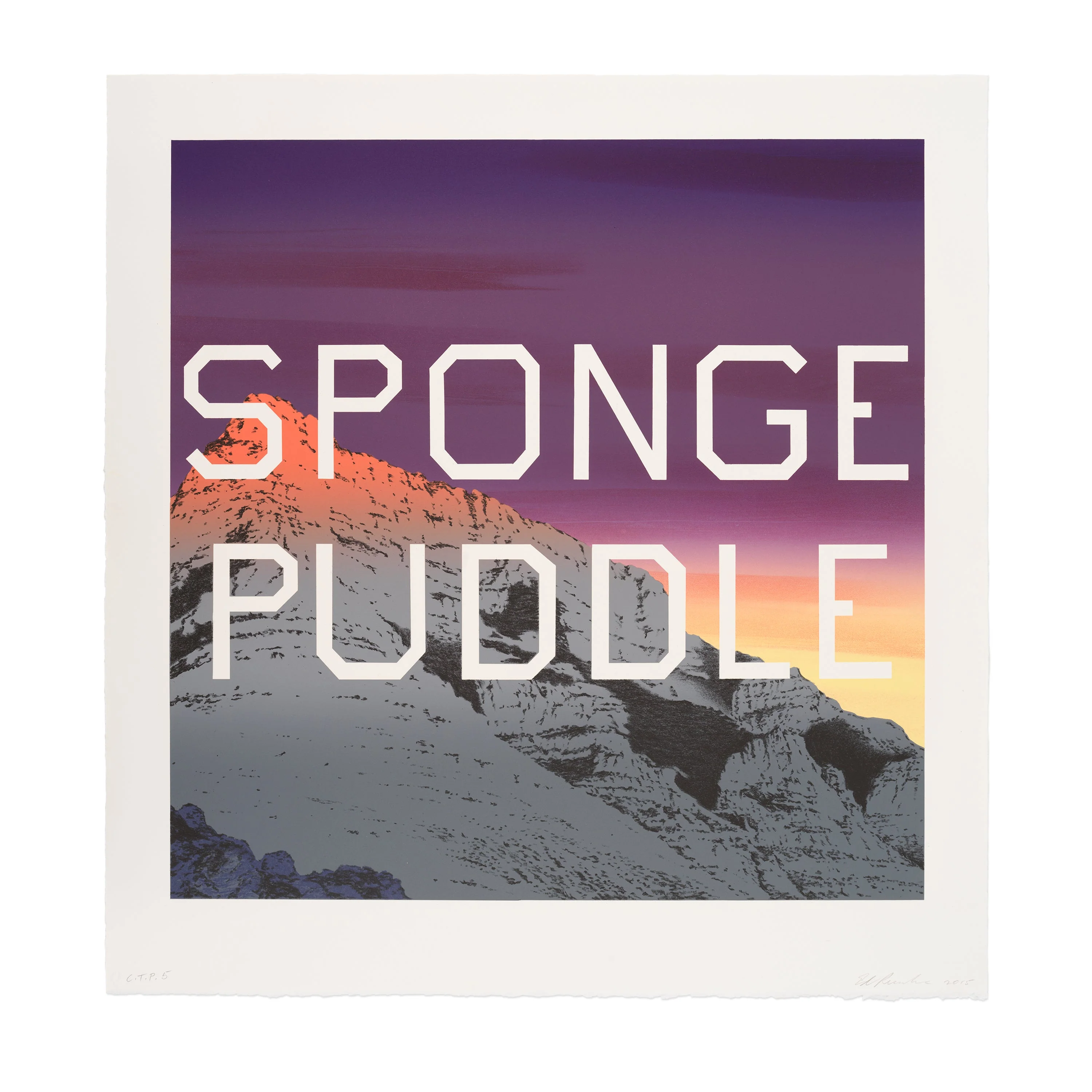 Ed Ruscha: Sponge Puddle