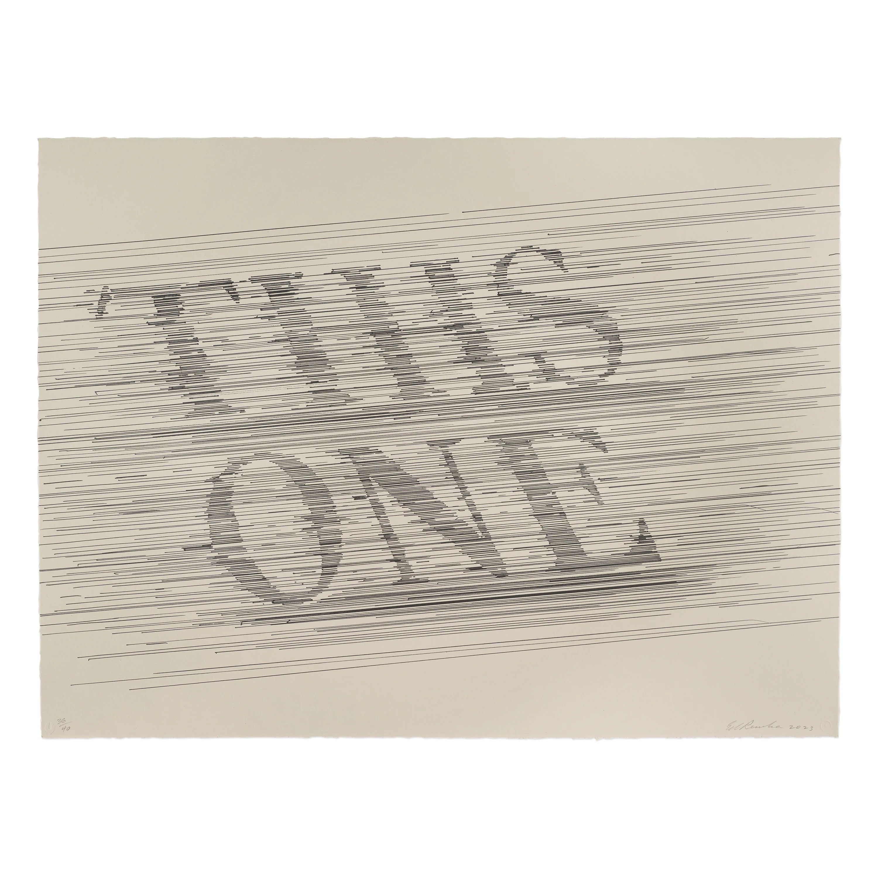 Ed Ruscha: This One