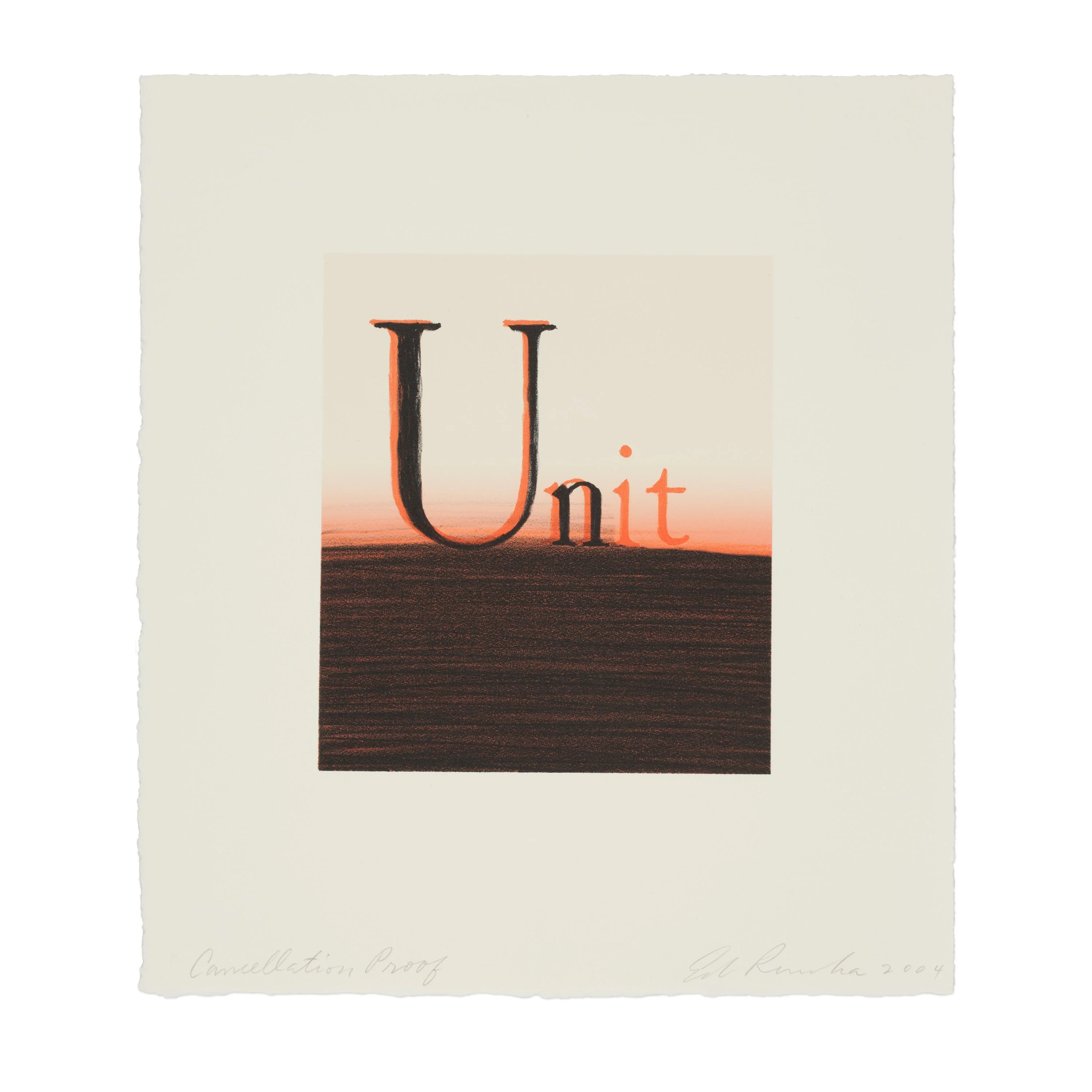 Ed Ruscha: Unit