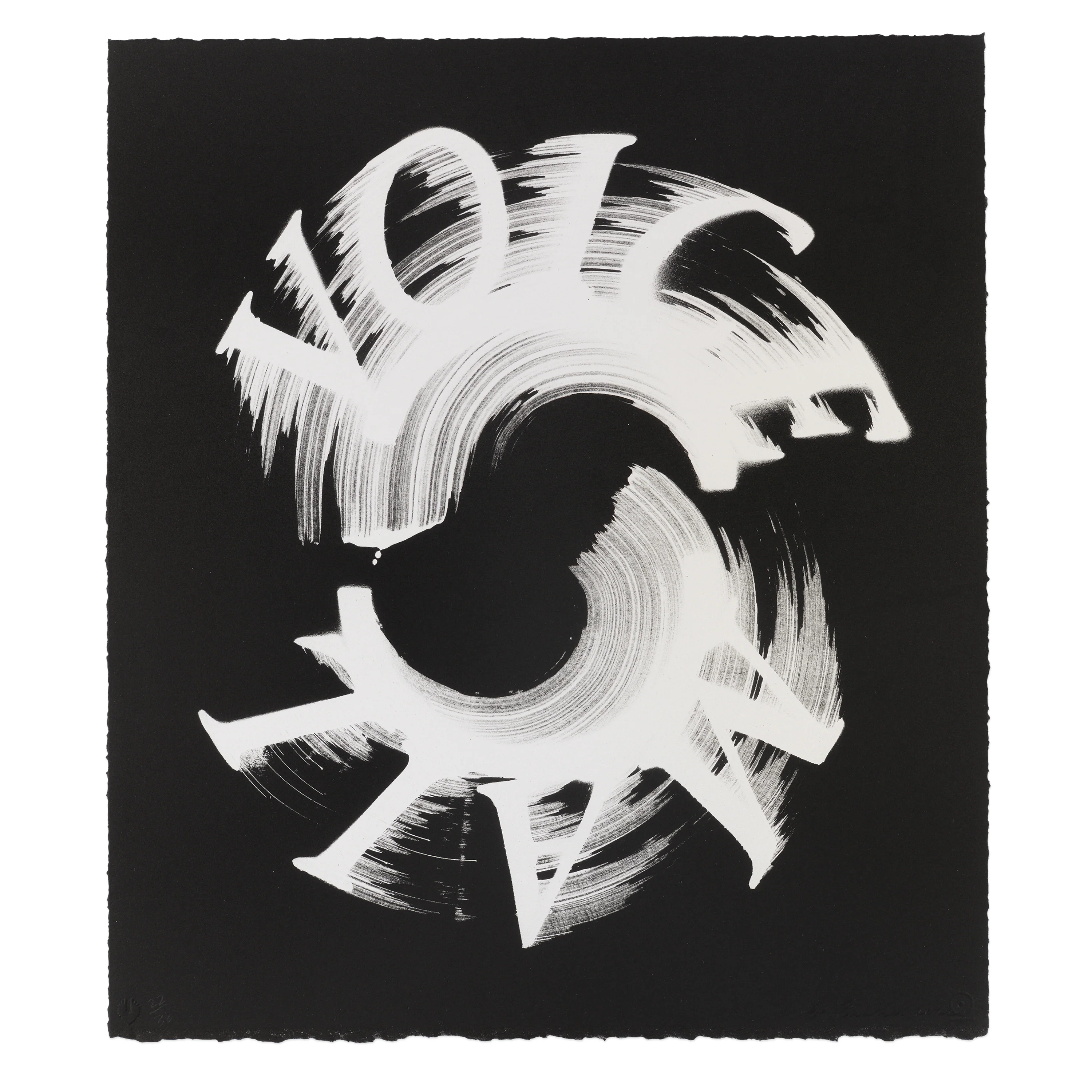 Ed Ruscha: Voice Mail Black