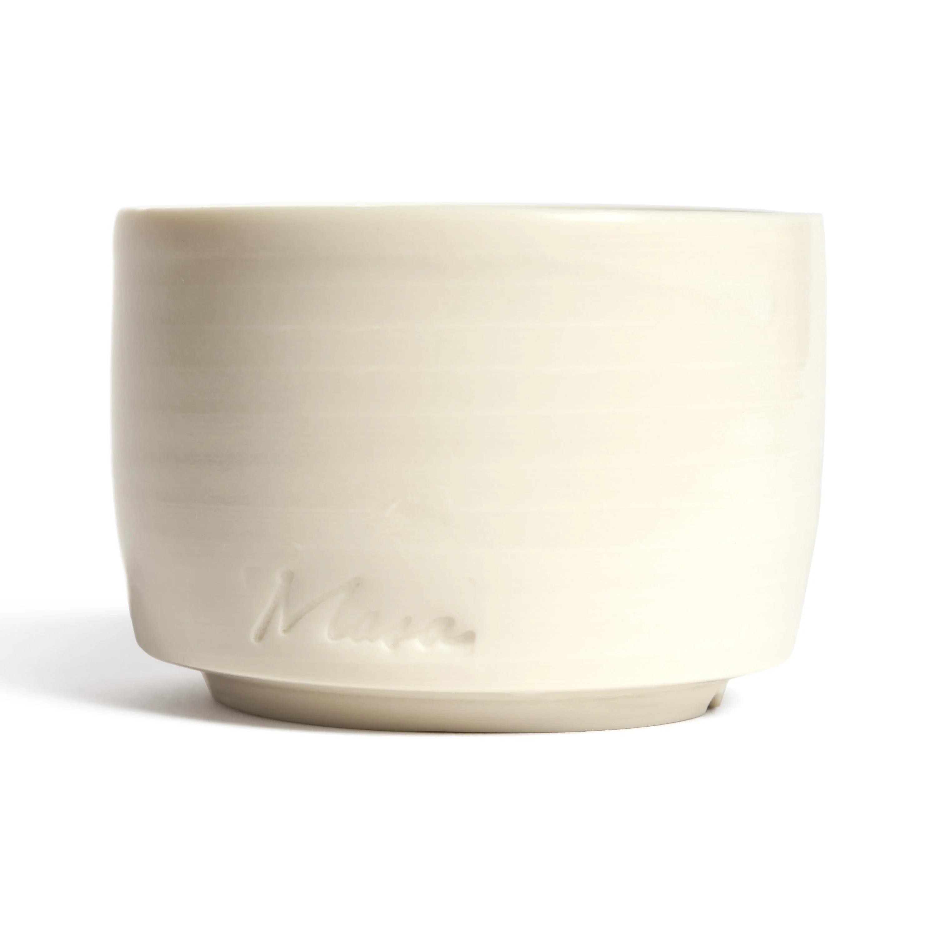 Masa Designs: Clear Sake Carafe and Kohiki Guinomi Sake Cups Set - Image 4