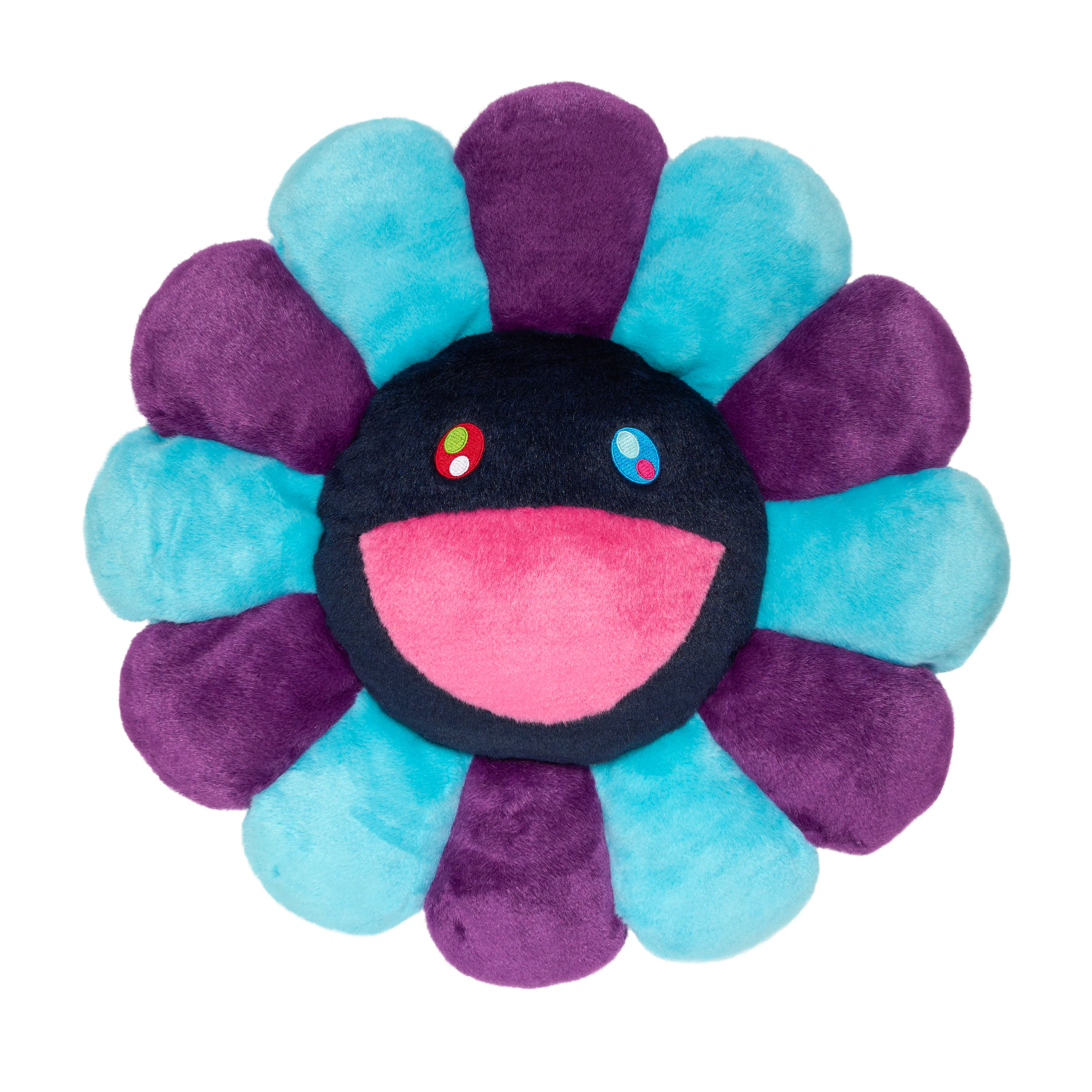 Takashi Murakami: Flower Cushion (Blue/Purple)