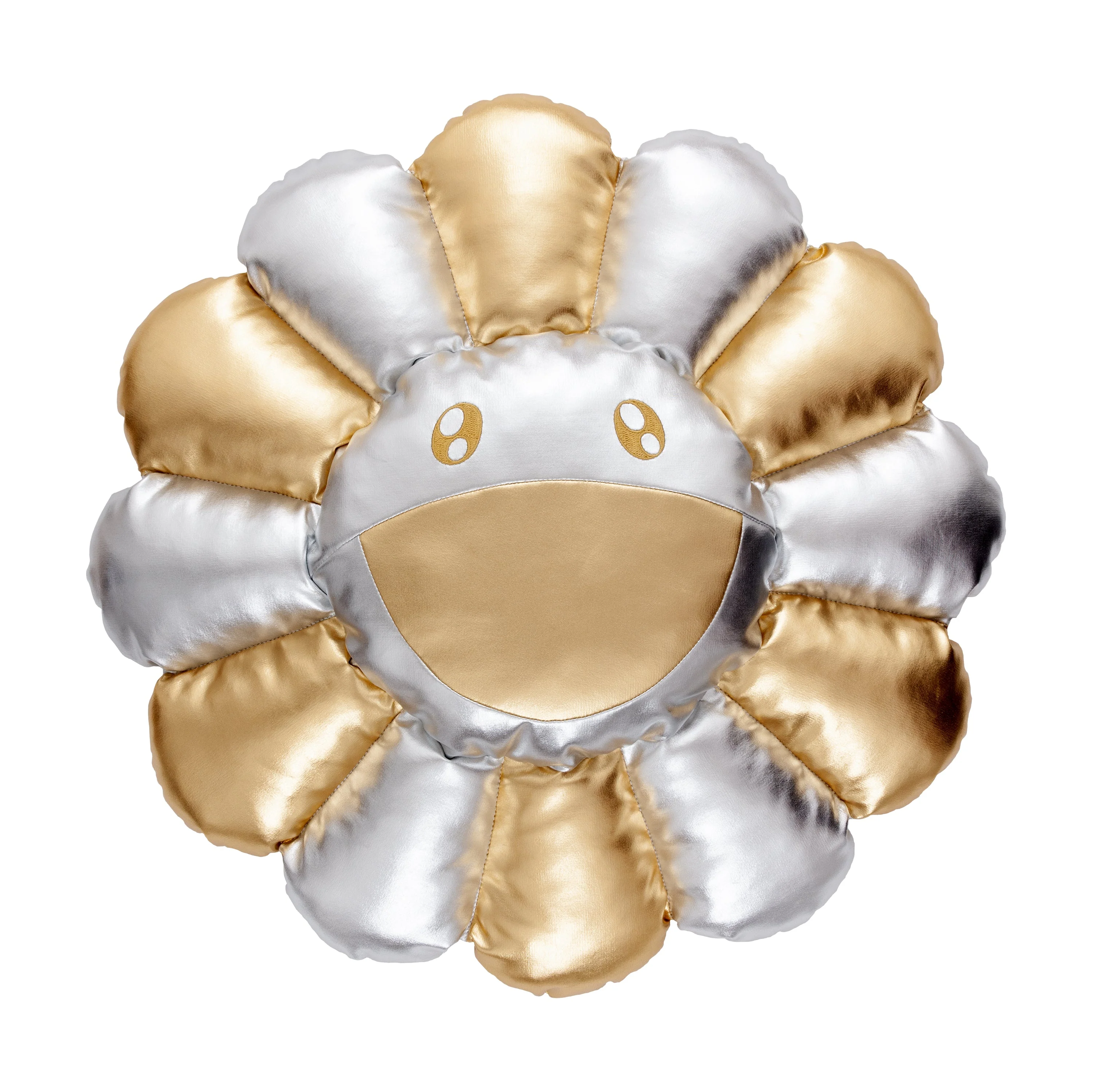 Takashi Murakami: Flower Cushion (Gold/Silver)